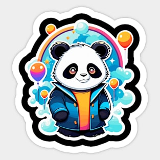 Panda Illustration Sticker